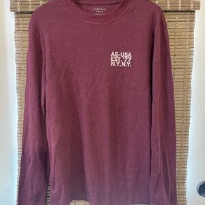 NWOT!!  American Eagle Outfitters Burgundy thermal Shirt